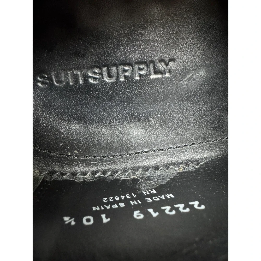 SuitSupply Tuxedo Oxford Patent‎ Leather Lace Up Shoes Black Mens Size 11.5 US